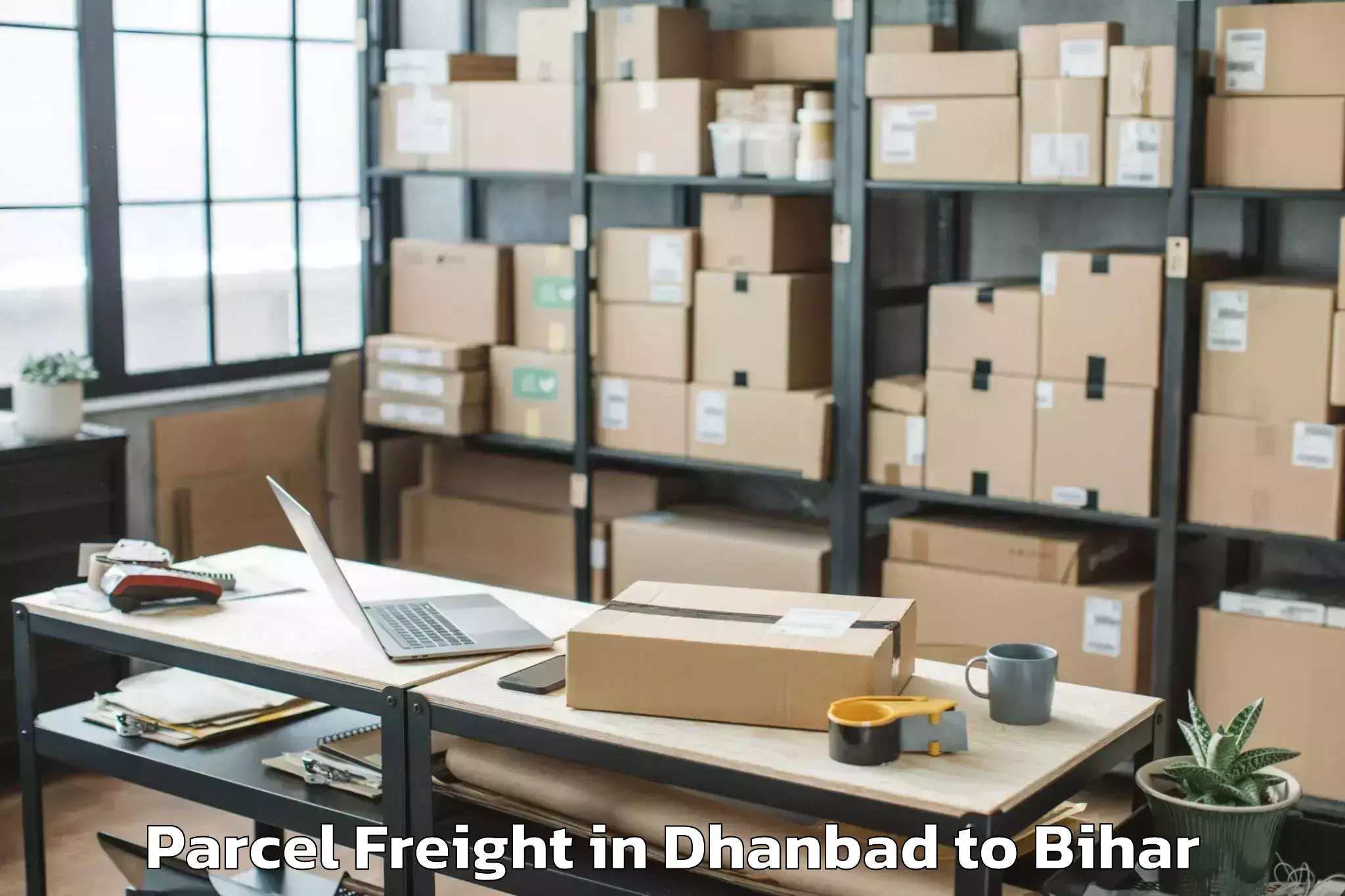 Easy Dhanbad to Garkha Parcel Freight Booking